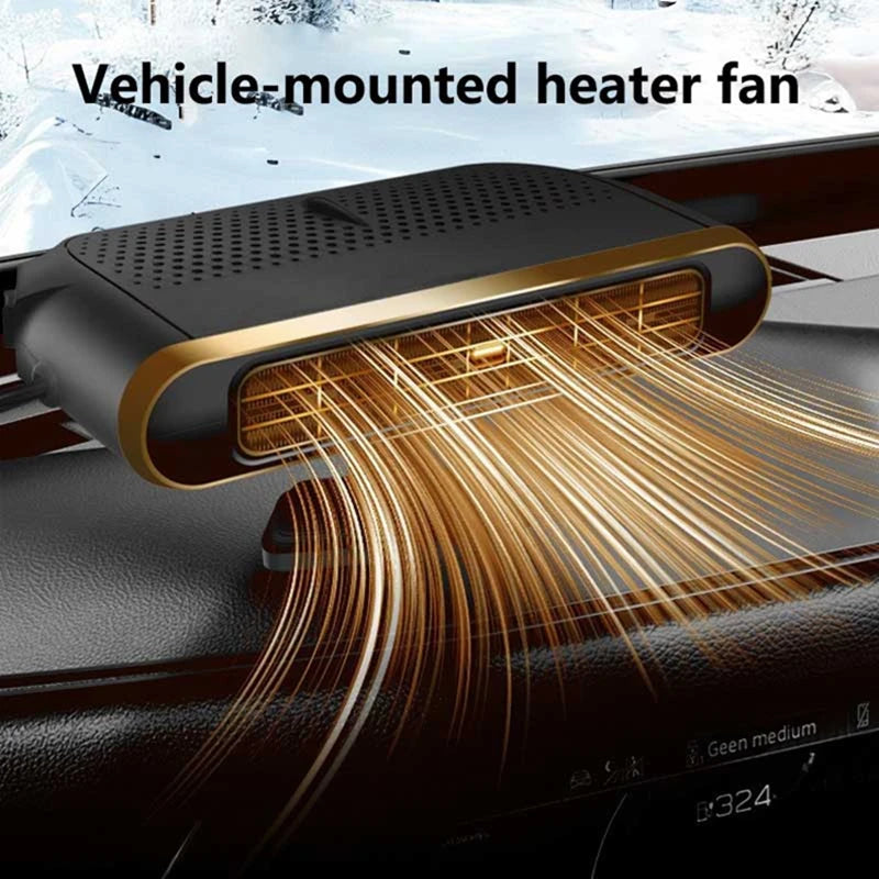Electric Car Heater Air Cooler Fan 12V Portable Demister Defroster Heating Fan 200W Dryer Windshield Defogging Accessroie