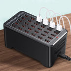 150W USB Charger 10 15 20 25 30 Ports HUB Universal Wall Desktop Fast Charging Station Dock for Mobile Phone Power Adapter