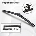 For Dodge Journey 2008-2018 Car Wiper U-type Soft Rubber Boneless Wiper HD Quiet Durable Automotive Wiper 24"+18"