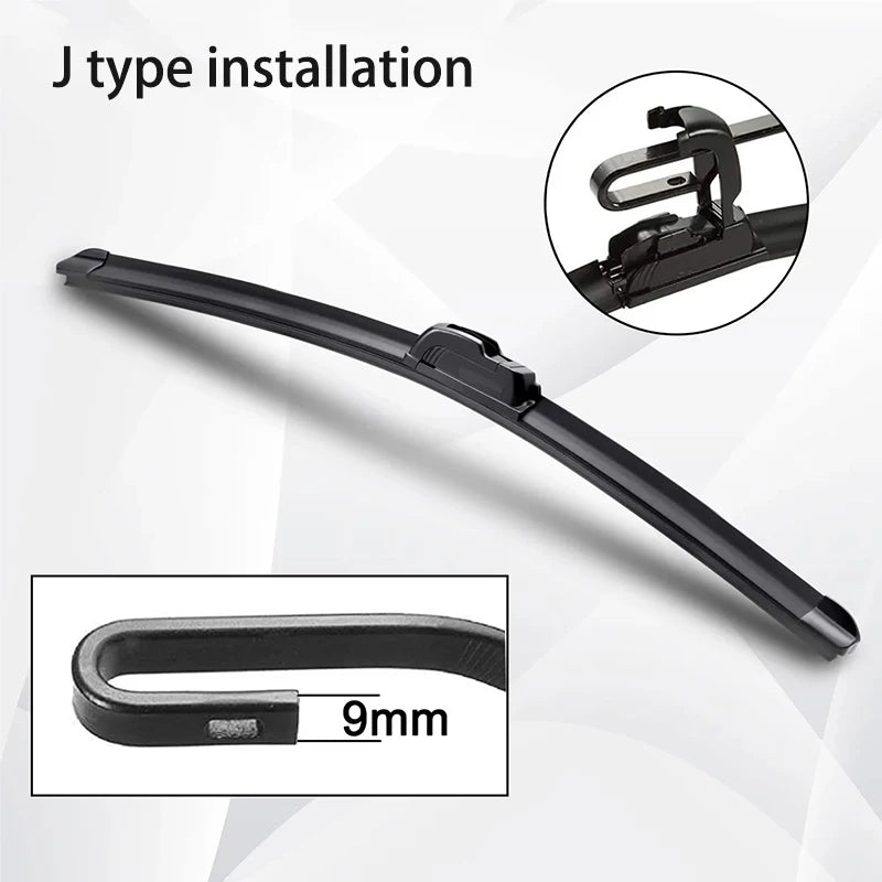 For Dodge Journey 2008-2018 Car Wiper U-type Soft Rubber Boneless Wiper HD Quiet Durable Automotive Wiper 24"+18"