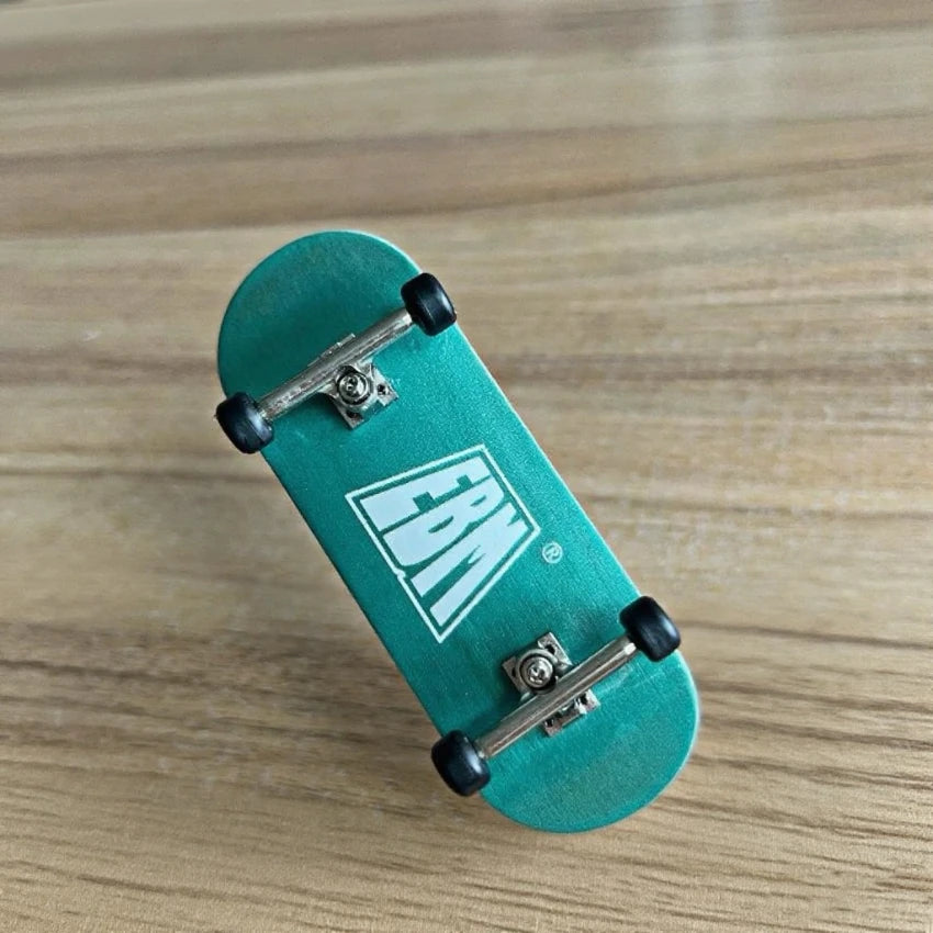 34mm Colorful Maple Wood Fingerboard Complete Set with Trucks - Blue, Orange, Purple, Red, Green