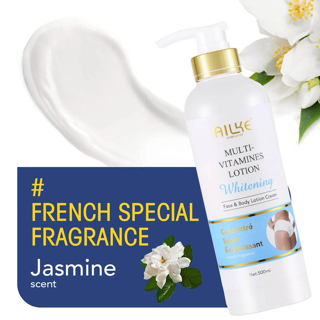 AILKE Organic Shea Butter Oil Whitening Cream, Brightening, Moisturizing, Smooth Nourish, Soften Skin, for Face, Body, 100ml