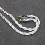 8-core silver palladium earphone cable for Sennheiser IE200/300/600/900, 2.5/3.5/4.4mm