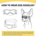 Dog Sunglasses Soft Adjustable UV Protection Pet Goggles Easy Wear Puppy Glasses For Small Medium Breed Outdoor Riding Driving