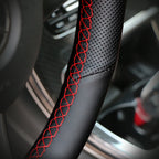 Custom For Mercedes Benz W176 W246 A-Class C-Class W204 C117 C218 X218 W212 C207 Car Steering Wheel Cover Microfiber Leather
