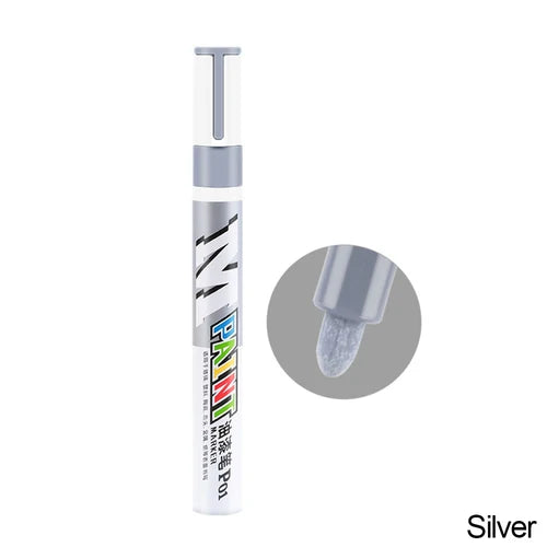 White Waterproof Cars Wheel Tire Oily Mark Pen Auto Rubber Tyre Paint Pen Cd Metal Permanent Paint Marker Graffiti Touch Up