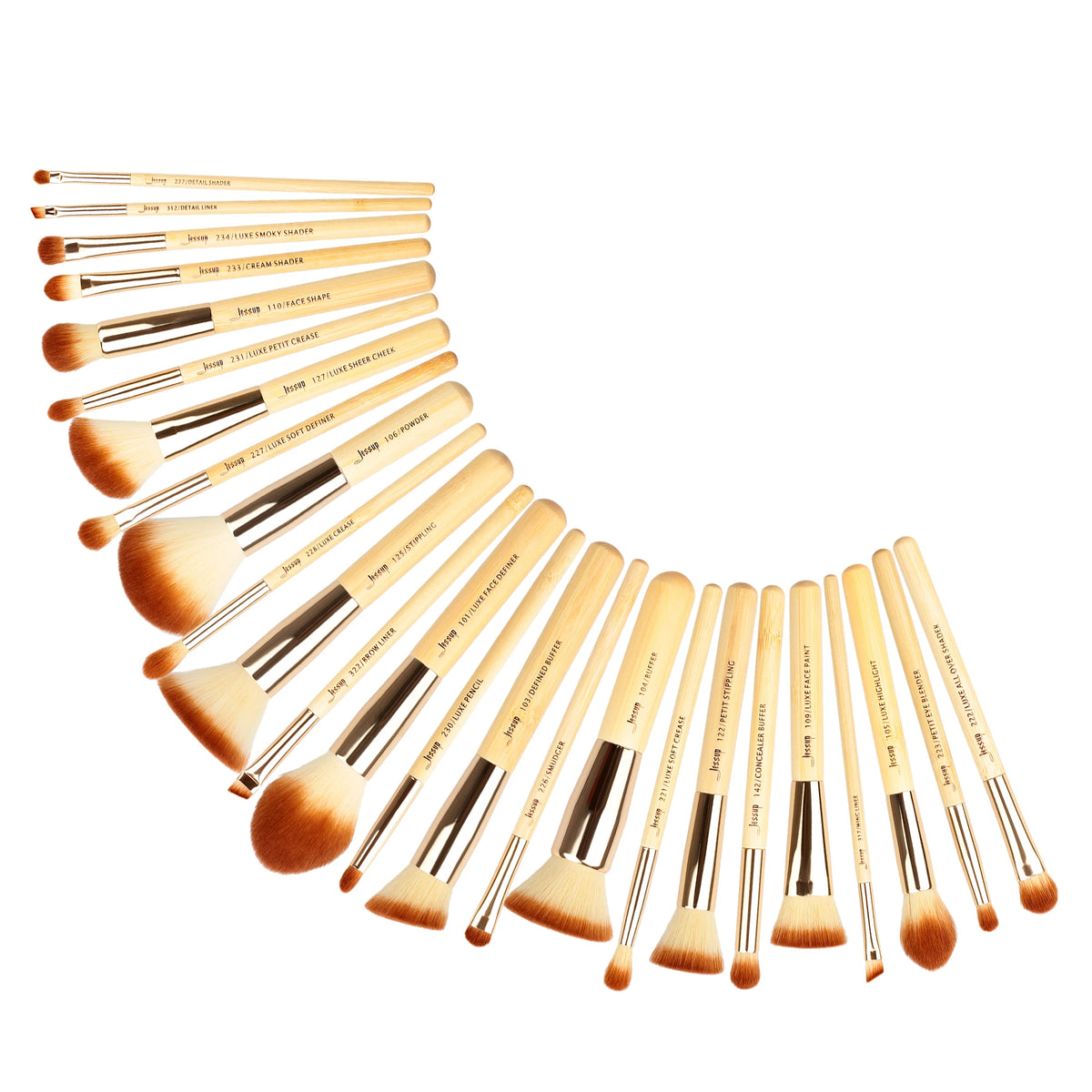 Elevate Your Beauty Routine: Jessup Pro Eco Bamboo Brush Set