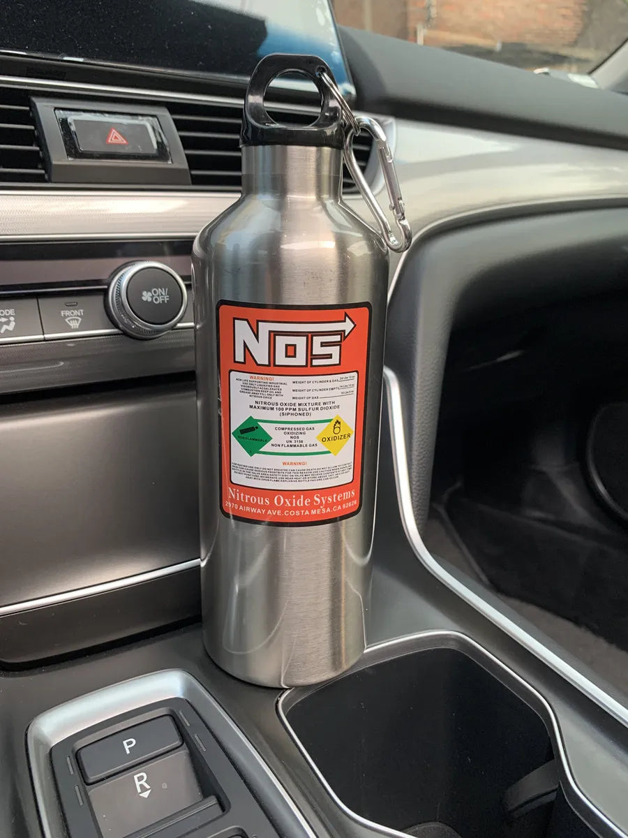 ISGTDRM Car Insulation Cup NOS Nitrogen Cylinder Vacuum Stainless Steel Kettle 500ML Highcapacity Travel Sports Bottle Water Cup