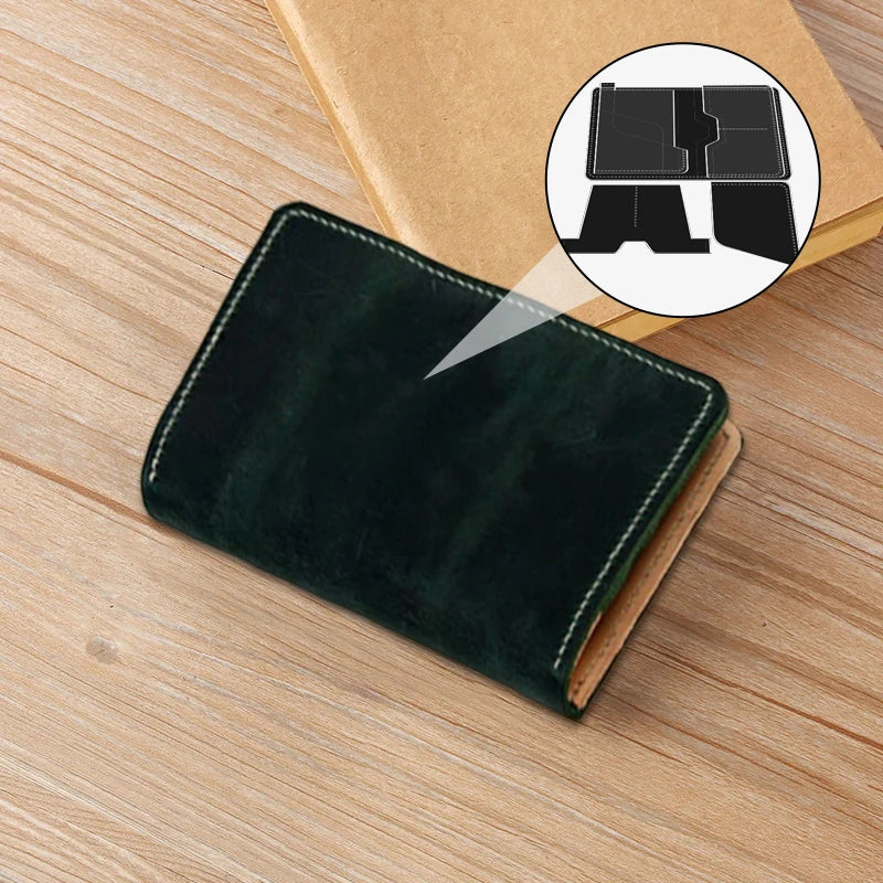 YOMDID 5PCS Passport Holder Airline Ticket ID Organizer Acrylic Template DIY Wallet Making Acrylic Mold Leathercraft Supplies