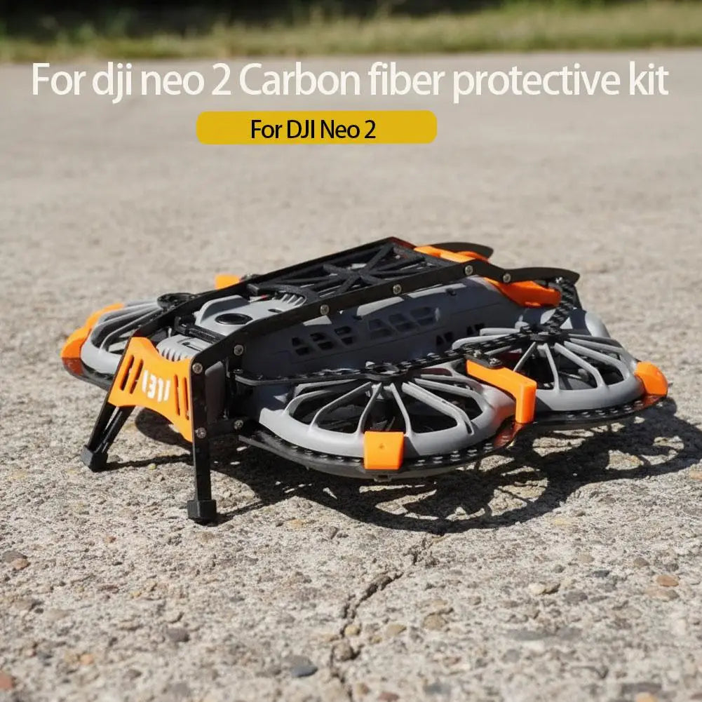 DJI Neo 2 Carbon Fiber Protective Armor Kit Anti-Fall Full Guard Set, Black