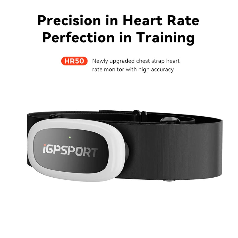 HR50 IGPSPORT ANT+ Heart Rate Sensor Compatible GARMIN Bryton Computer Running Sport Cycling Heart Rate Monitor Chest Strap