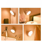 Automatic Wireless Human Motion Sensor Light - Rechargeable LED Night Light for Home, Smart Wardrobe, Hallway, Staircase