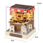 DIY Miniature Doll House 3D Puzzle Small House Assembly Building Model Kit Toys Home With Furniture Lighting Wooden Crafts Gifts