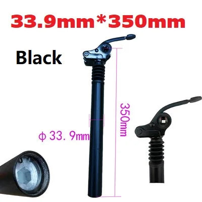 Electric Folding Bicycle E-Bike Shock Absorber Seatpost 25.4mm 27.2mm 28.6mm 31.8mm 33.9mm 34mm 300mm 350mm Bike Shocks SeatPost