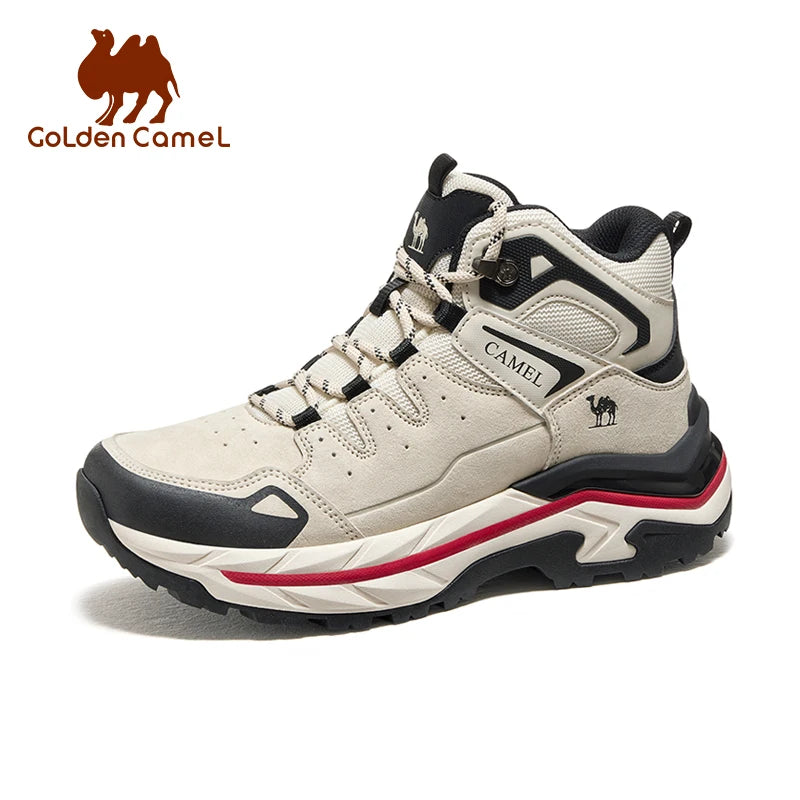 GOLDEN CAMEL Outdoor High-top Hiking Shoes Men Women Wear-resistant Non-slip Climbing Boots Thick-soled Sports Shoes 2025 Winter
