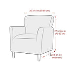 Stretch Spandex Tub Chair Cover Water Repellent Elastic Club Sofa Covers Solid Color Relax Single Armchair Slipcover Bar Counter