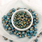 6# 8# 100pcs China Ceramic Colorful Beads Bandmade Procelain Bead For Jewelry Making #A507C
