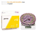 ZTTO MTB 12 Speed Chain 126L 126 Links 1X12 System Power Lock Connector with Missing Link 12s chain For Mountain Road Bicycle