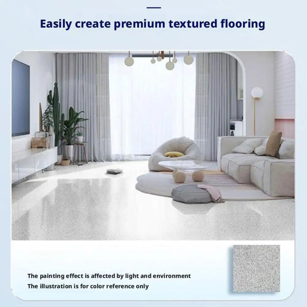 Self-Leveling Cement Floor Paint, Imitation Marble, Anti-Slip Wear-Resistant, Blue/Gray/Pink/Yellow