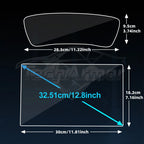 Car Tempered Glass Protective Film For BYD Seal U/Sealion 6/Song Plus 2021-25 GPS Navigation Dashboard Display Screen Protector