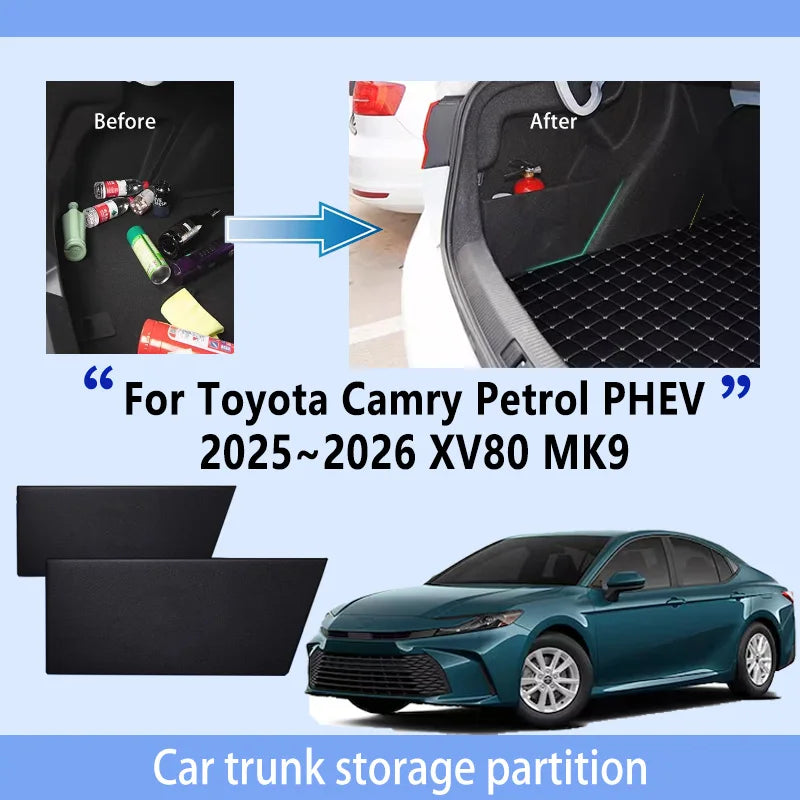 Car Accessories For Toyota Camry 2025~2026 XV80 MK9 Trunk Storage Partition Multifunction Storage Auto Interior Parts Organizer