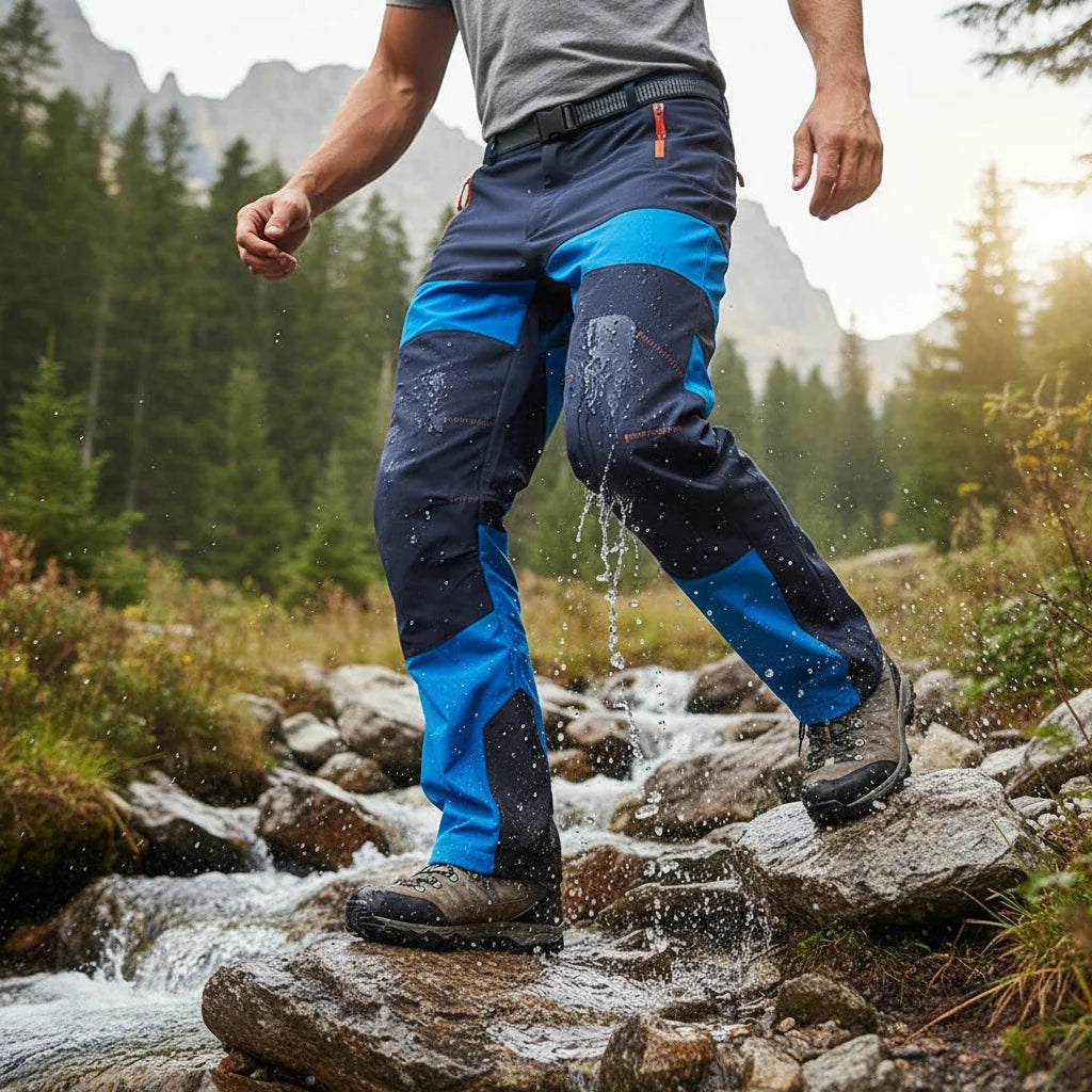 Fanuocetar Stretch Quick Dry Hiking Pants Mens Summer Outdoor Splash Proof Camping Trekking Fishing Climbing Breathable Trousers