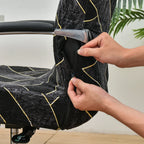 Elastic Rotating Office Chair Cover With Back Anti-dirty Computer Seat Case Spandex Gaming Chairs Slipcover for Armchair