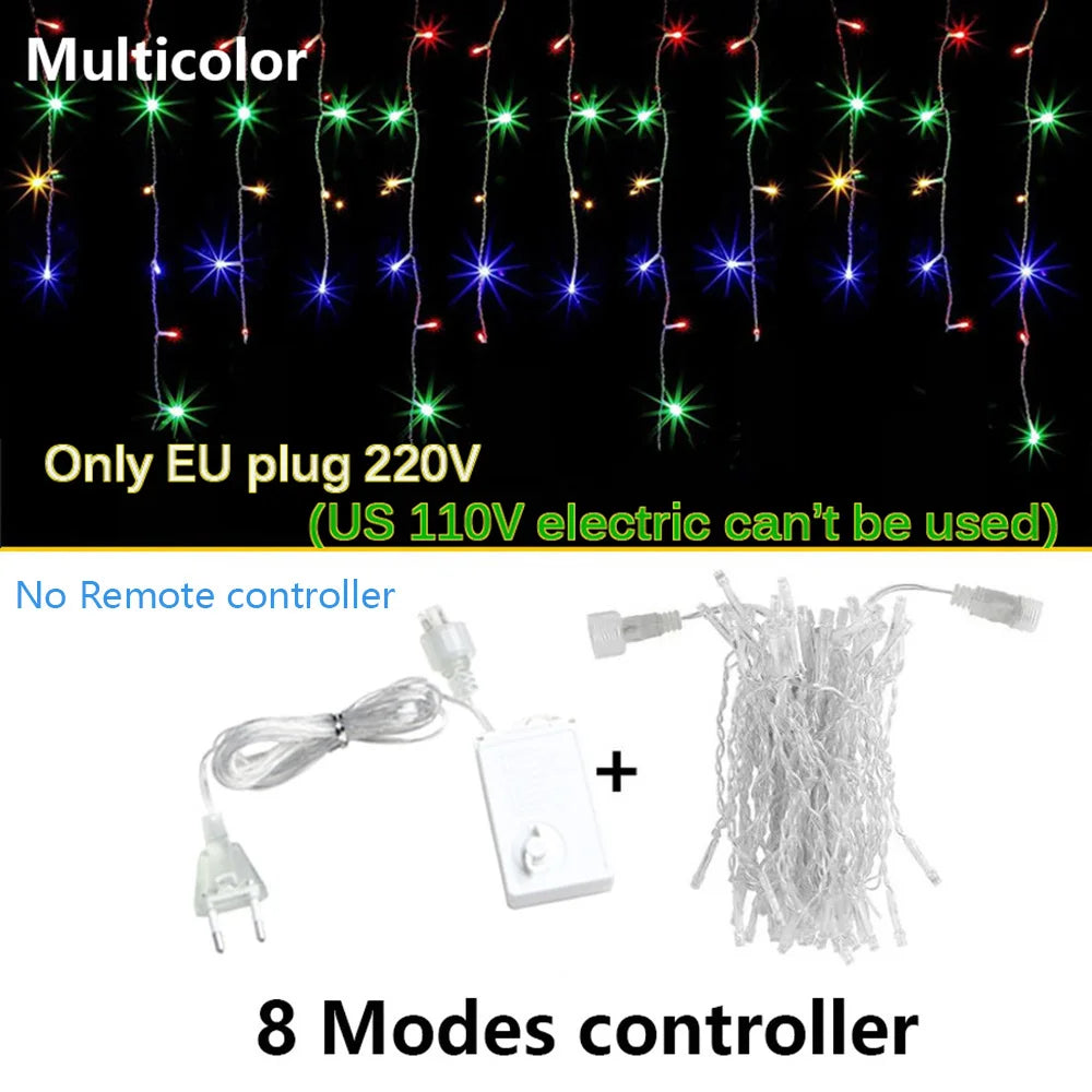 Multicolor 8 Modes / EU Plug / 30M