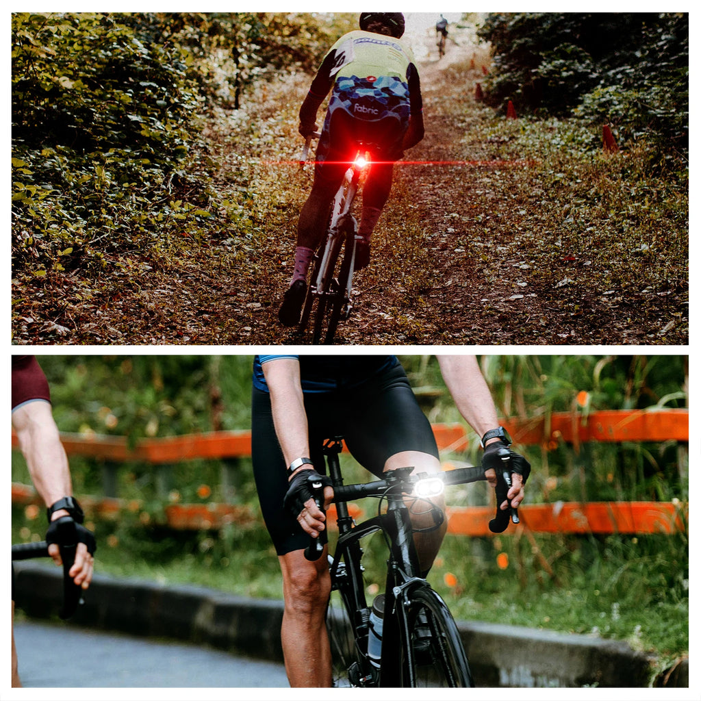 CYCLAMI CY300T Bicycle Smart Brake Sensing Front Rear Light Waterproof MTB Road Bike Lights Cycling Accessories