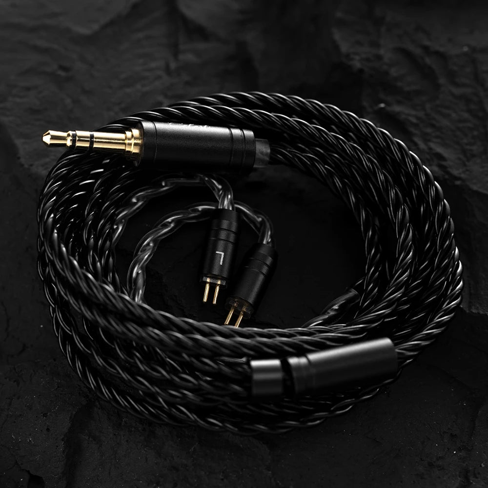 Celest Wyvern Black Remaster 10mm LCP 2.0 Diaphragm Custom Dynamic Driver in Ear Earphones with MIC Cable Headphones