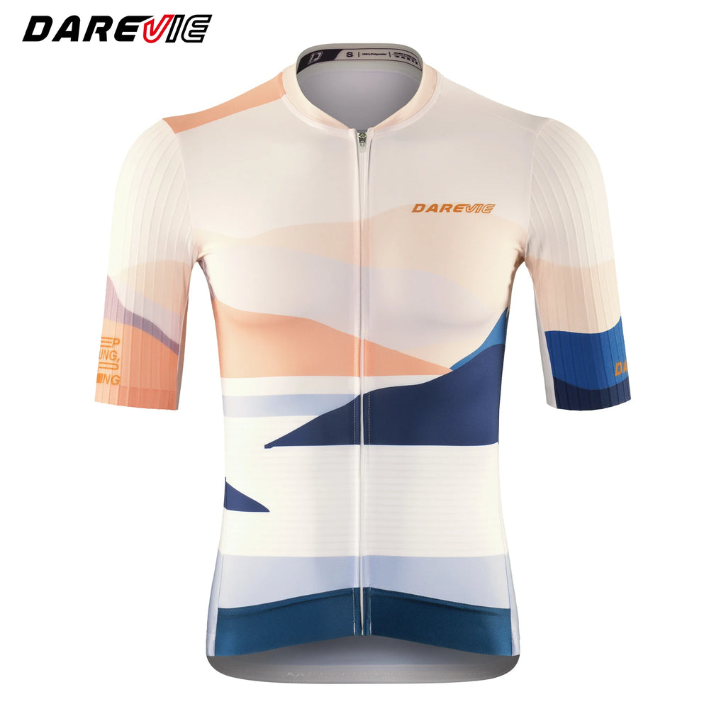 DAREVIE Cycling Jersey Man Moisture Wicking AREO Pro Level Men's Cycling Shirt Light Soft Quick Dry Men's Cycling Clothing
