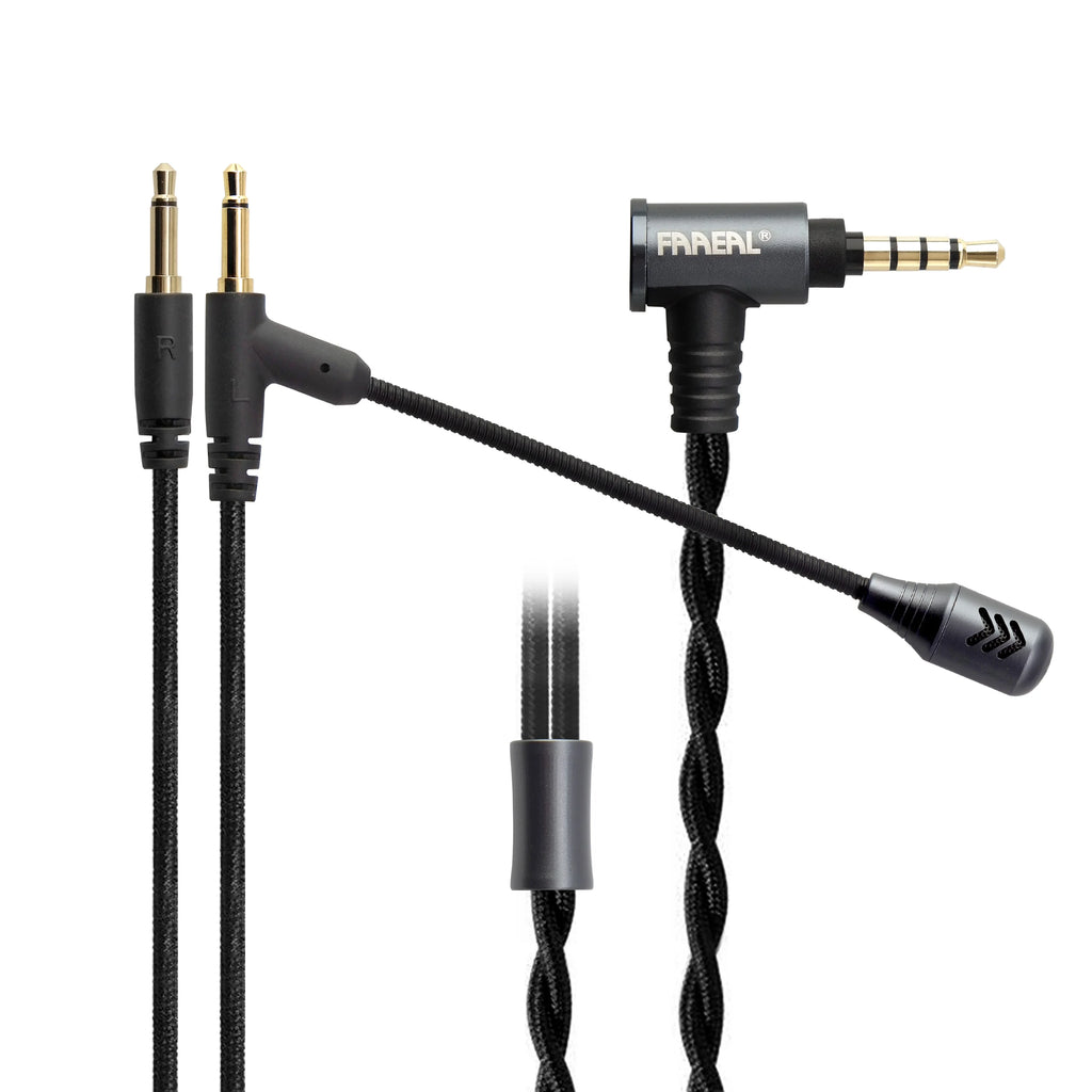 FAAEAL Replacement Cable 3.5/2.5/4.4mm Upgrade Wire For Hifiman SUNDARA Ananda HE4XX HE400SE Denon AH-D600 SONY MDR Z1R Headsets