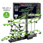 Marble Run Maze Race Track Games Luminous Spacerail Roller Coaster Level 2 3 4 Electric Elevator Model Education Science Toy