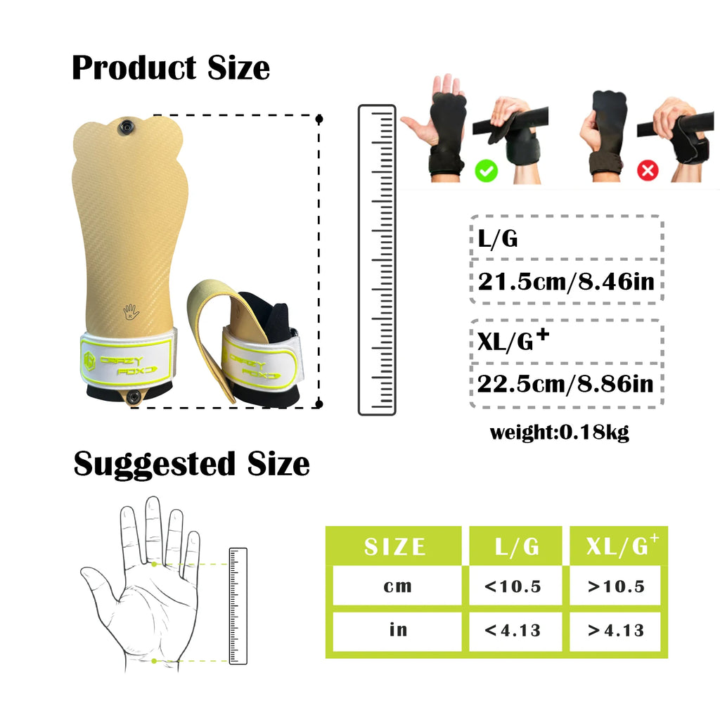 Frog Snap Rubber Hand Grips Crazy Fox Anti-Slip No Chalk Gymnastics Grips Bag Gym WOD Calleras Guantes Weightlifting Gloves