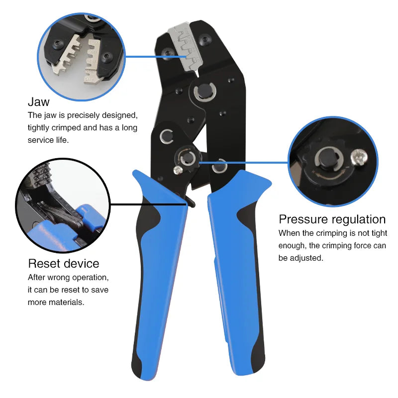 SN-2549 self-adjusting wire crimping pliers set for PH2.0/XH2.54 terminal pins