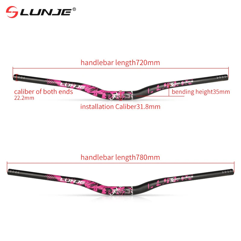 Bicycle Handlebar MTB Handlebar 31.8mm*720/780mm for Road Bike Mountain Handlebar Aluminum Alloy Steering Wheel for Bicycle