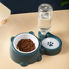 Cat Bowl 2-in-1 Drinking Water Dog Food Pot Water Bowl Rice Pot Pet Supplies Cat Bowl Pet Drinking Water Feeding Integration