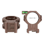 WestHunter Advanced Center Height Adjustable Picatinny Mount MOA and Elevation Adjust Bubble Level Rings for 34mm 30mm Tube
