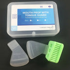 Dental Occlusal Pad Mouth Opener Prop Bite Blocks Silicone Oral with Tongue Guard Bite Pads Restrain Cheek Retractor