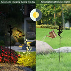 Solar Fairy Watering Can Lights – Outdoor Decorative Kettle with Cascading String Lights, Perfect for Garden Décor & Gifts