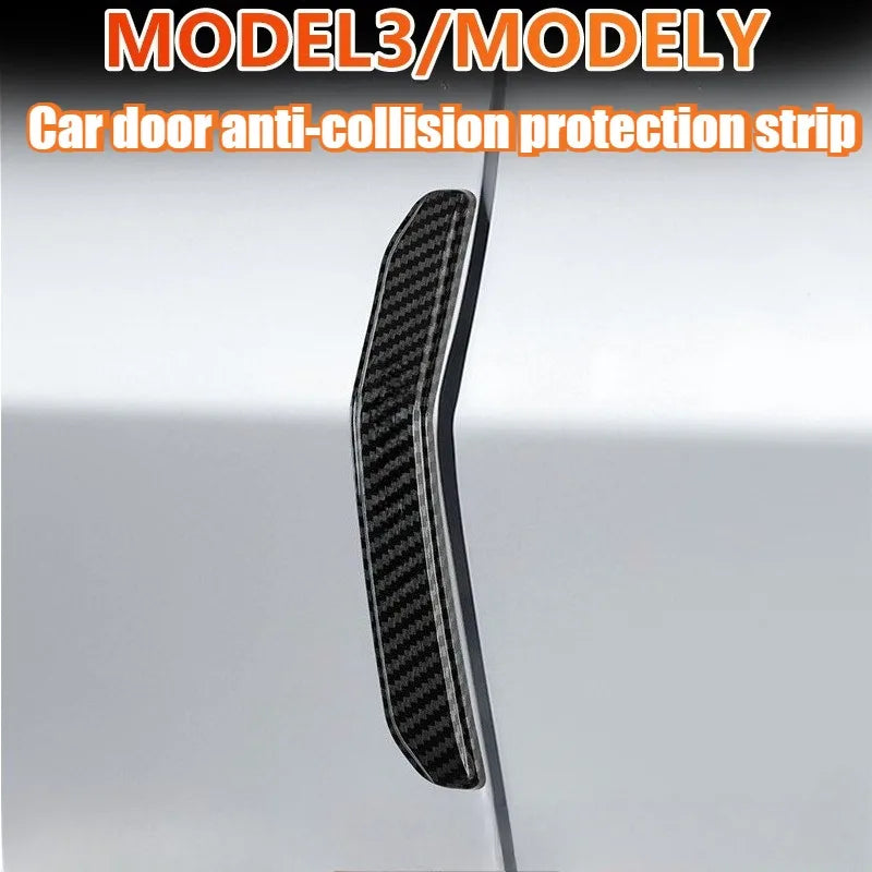 4PCS for Tesla Model 3/Y 2025 2026 Door Protector Strip Anti-Collision Door Side Edge Protection Sticker Guard Exterior Accessor