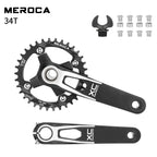 Hollowtech connecting rods 104 bcd 24mm MTB Integrated crankset 170mm mountain bike lightweight crank arm Monoplate cranks