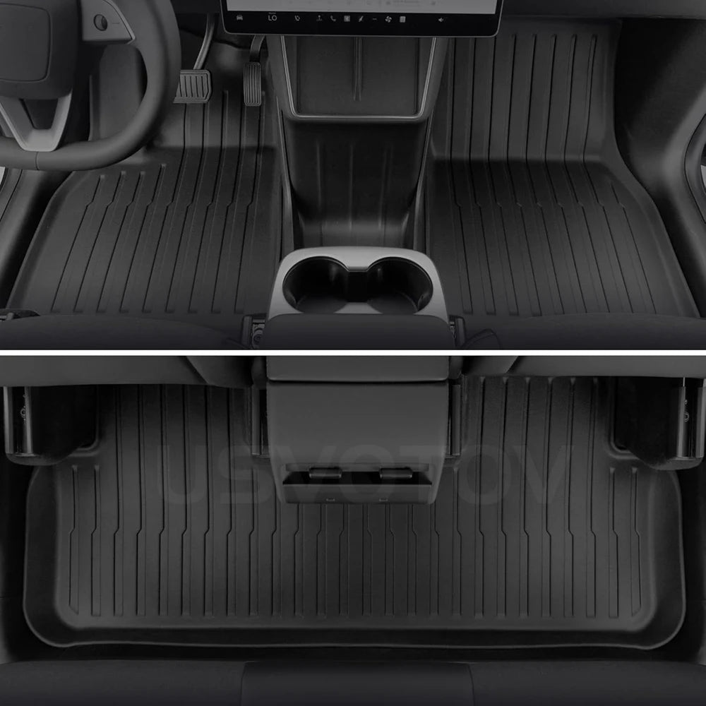 Floor Mats for 2026 2025 Tesla Model Y RWD AWD Trunk Mats Cargo Liner Frunk Backrest Mat Pads Accessories (Standard Models Only)