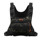 Camping Tactical Vest Bag Outdoor Sports Front Chest Rig Fishing  Running Cycling Motorcycling Workouts for Men Women Backpack