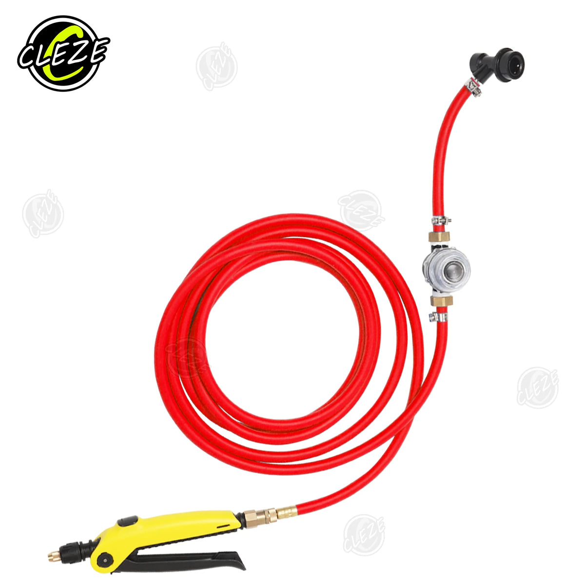 CLEZE 19 Feet High Pressure PPF Car Wrapping Wash Water Hose with Nozzle Spray Gun for Tint Spray Kegs