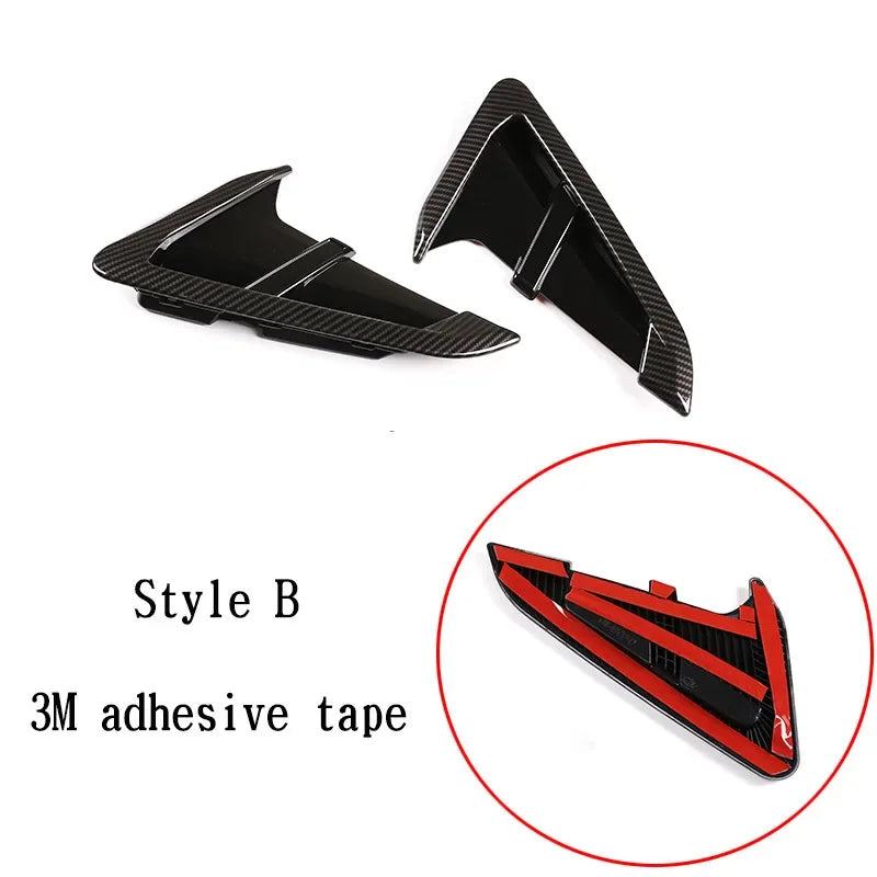 For BMW X3 G01 X4 G02 2018-2021 ABS Carbon Fiber Car Front Fender Side Shark Gill Side Air Outlet Cover Trim Car Accessories