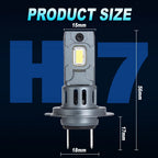WHOLESAL H7 LED Headlight Bulb Wireless 120W 20000LM 6500K CSP for Car Headlamp Auto Diode Lamps H7 Turbo Led 12V Automobile