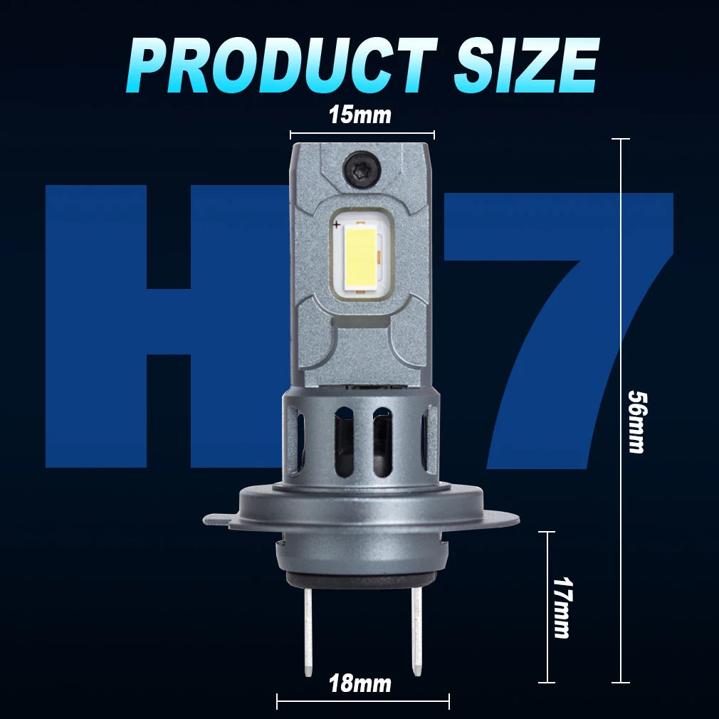 WHOLESAL H7 LED Headlight Bulb Wireless 120W 20000LM 6500K CSP for Car Headlamp Auto Diode Lamps H7 Turbo Led 12V Automobile