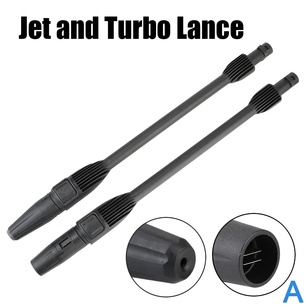 Rotating turbo lance nozzle tip for Karcher pressure washer wand, car wash spray jet