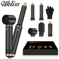 UKLISS 5 in 1 Blow Dryer Brush, Hair Dryer Brush Air Curler Air Curling Wrap Styler, Hot Air Brush Negative Ion Curler